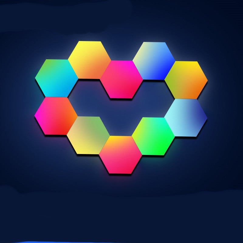 Color - changing Gaming Atmosphere Honeycomb Bedroom Wall Lamp - Infinite Celebrationsled lightInfinite CelebrationsInfinite Celebrations