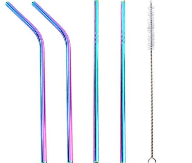 Colourful Reusable Stainless Steel Straws - Infinite Celebrationssteel strawsInfinite CelebrationsInfinite Celebrations