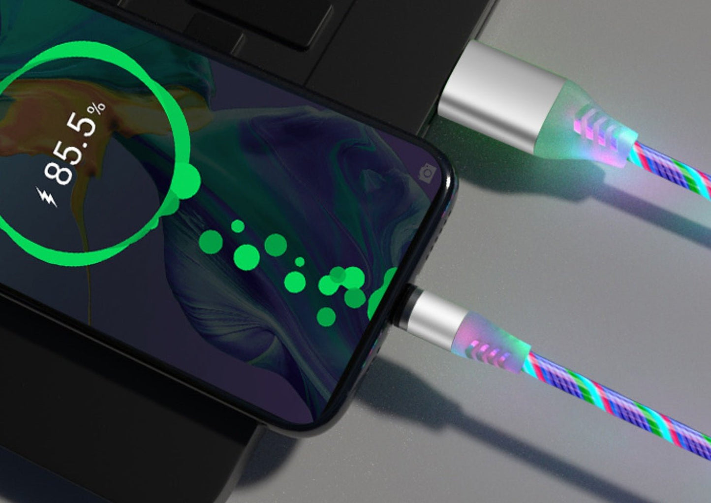 Flowing Light Magnetic Streamer Data Line Cable for Type c - Infinite CelebrationsMagnetic phone charging cableInfinite CelebrationsInfinite Celebrations