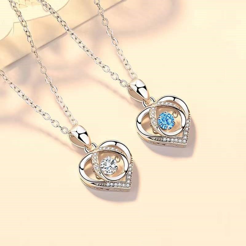 Heart - shaped Necklace Women Luxury Love Jewelry Gift For Valentine's Day - Infinite CelebrationsjewelryInfinite CelebrationsInfinite Celebrations