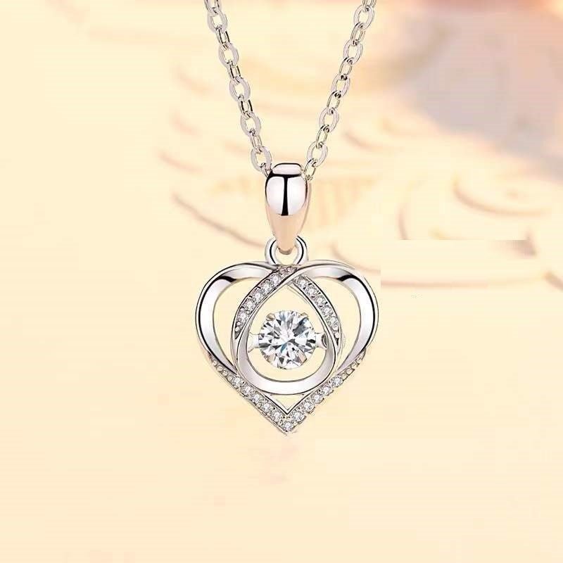 Heart - shaped Necklace Women Luxury Love Jewelry Gift For Valentine's Day - Infinite CelebrationsjewelryInfinite CelebrationsInfinite Celebrations