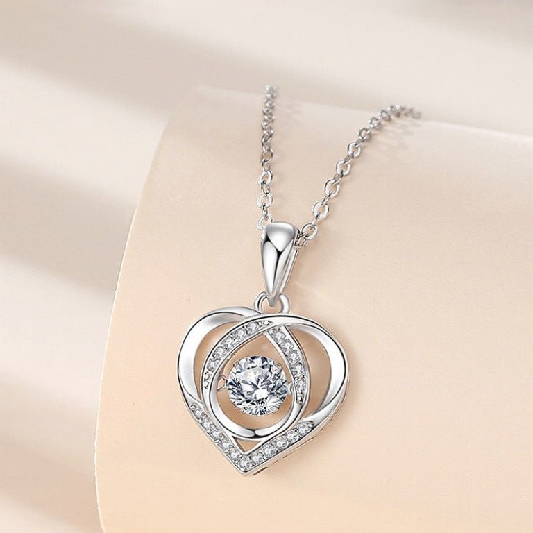 Heart - shaped Necklace Women Luxury Love Jewelry Gift For Valentine's Day - Infinite CelebrationsjewelryInfinite CelebrationsInfinite Celebrations