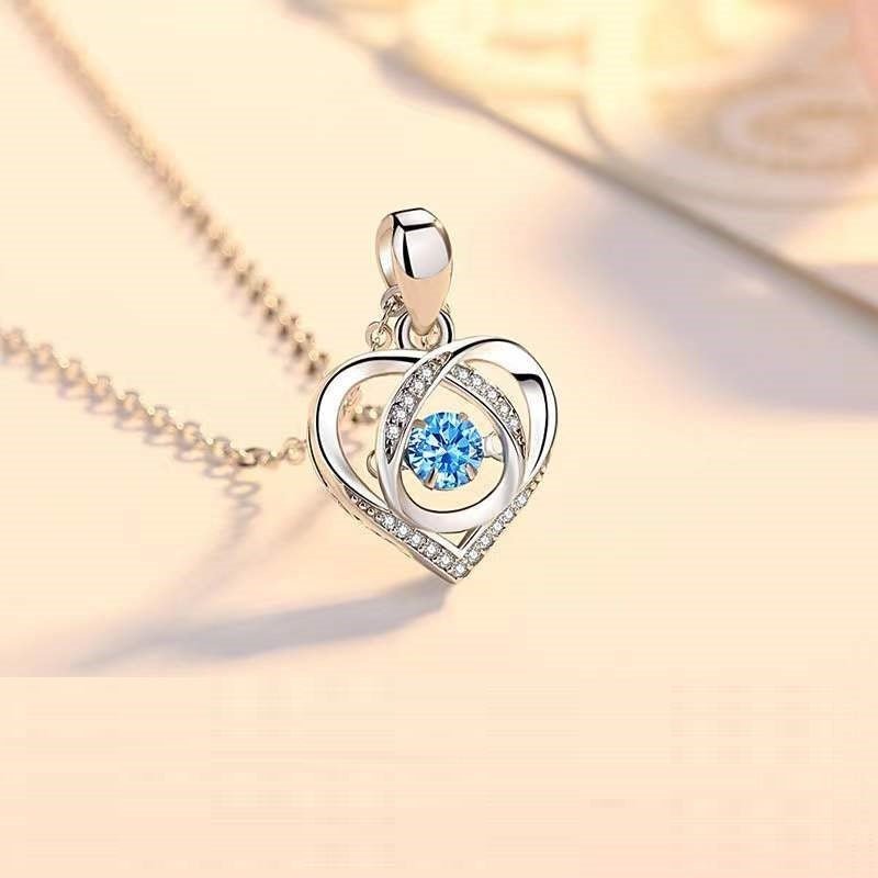 Heart - shaped Necklace Women Luxury Love Jewelry Gift For Valentine's Day - Infinite CelebrationsjewelryInfinite CelebrationsInfinite Celebrations