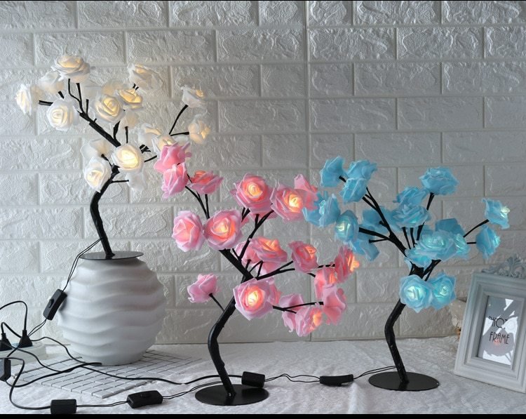 LED Tree Lamp Rose Small Tree Lamp - Infinite CelebrationsRose lampInfinite CelebrationsInfinite Celebrations