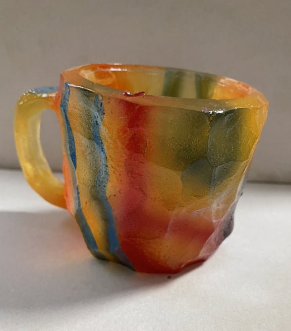 Resin Mineral Crystal Coffee Mug - Infinite CelebrationsAir brushInfinite CelebrationsInfinite Celebrations