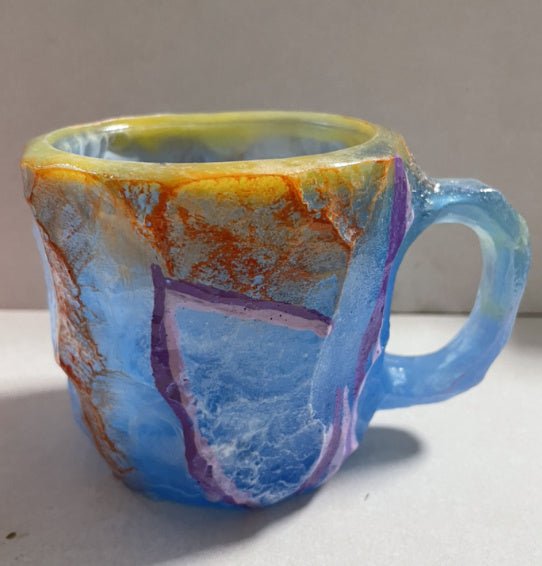 Resin Mineral Crystal Coffee Mug - Infinite CelebrationsAir brushInfinite CelebrationsInfinite Celebrations