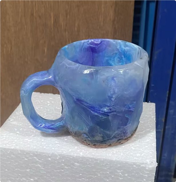 Resin Mineral Crystal Coffee Mug - Infinite CelebrationsAir brushInfinite CelebrationsInfinite Celebrations