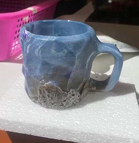 Resin Mineral Crystal Coffee Mug - Infinite CelebrationsAir brushInfinite CelebrationsInfinite Celebrations