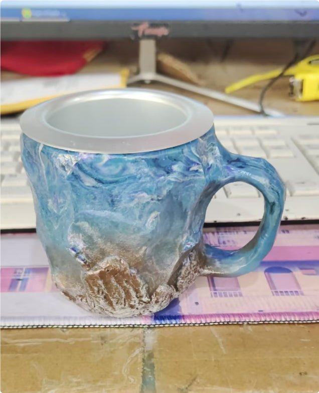 Resin Mineral Crystal Coffee Mug - Infinite CelebrationsAir brushInfinite CelebrationsInfinite Celebrations