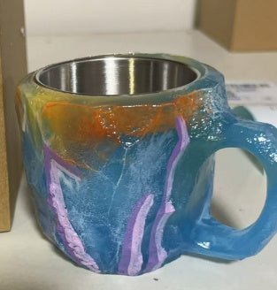 Resin Mineral Crystal Coffee Mug - Infinite CelebrationsAir brushInfinite CelebrationsInfinite Celebrations