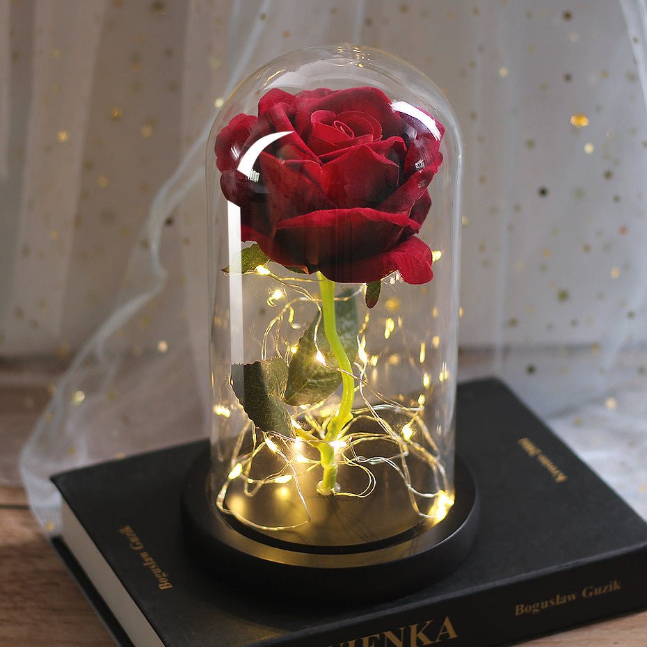 Rose Glass Cover Luminous Led Ornament - Infinite CelebrationsRose lightInfinite CelebrationsInfinite Celebrations