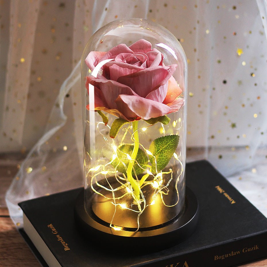 Rose Glass Cover Luminous Led Ornament - Infinite CelebrationsRose lightInfinite CelebrationsInfinite Celebrations