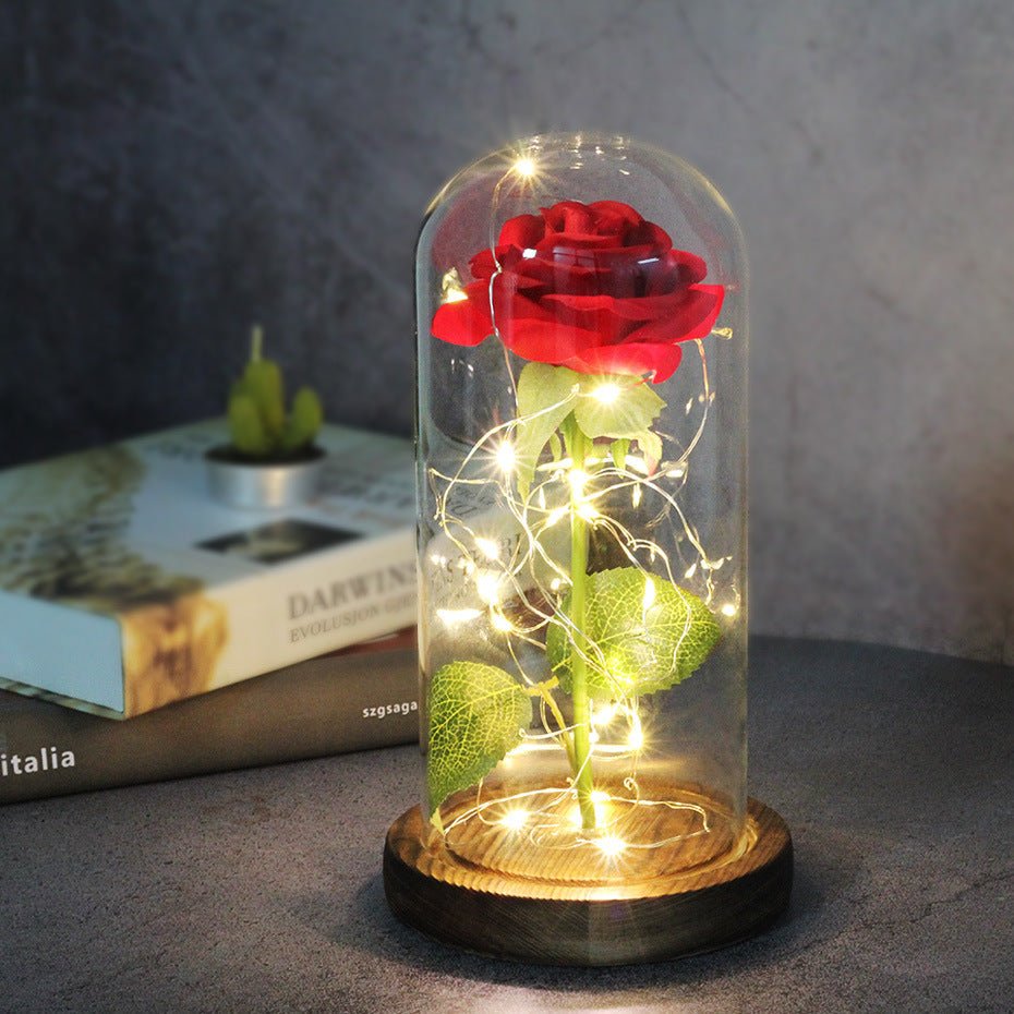 Rose Glass Cover Luminous Led Ornament - Infinite CelebrationsRose lightInfinite CelebrationsInfinite Celebrations