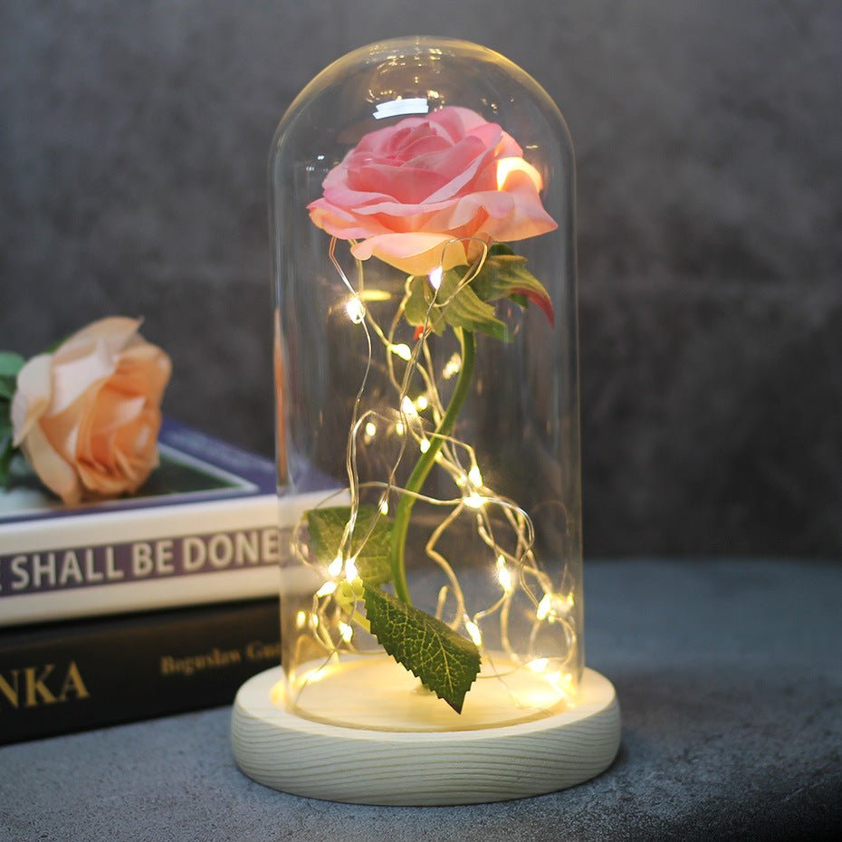 Rose Glass Cover Luminous Led Ornament - Infinite CelebrationsRose lightInfinite CelebrationsInfinite Celebrations