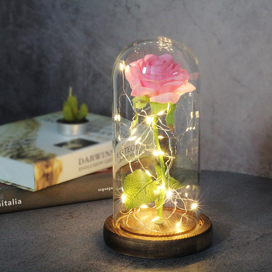 Rose Glass Cover Luminous Led Ornament - Infinite CelebrationsRose lightInfinite CelebrationsInfinite Celebrations