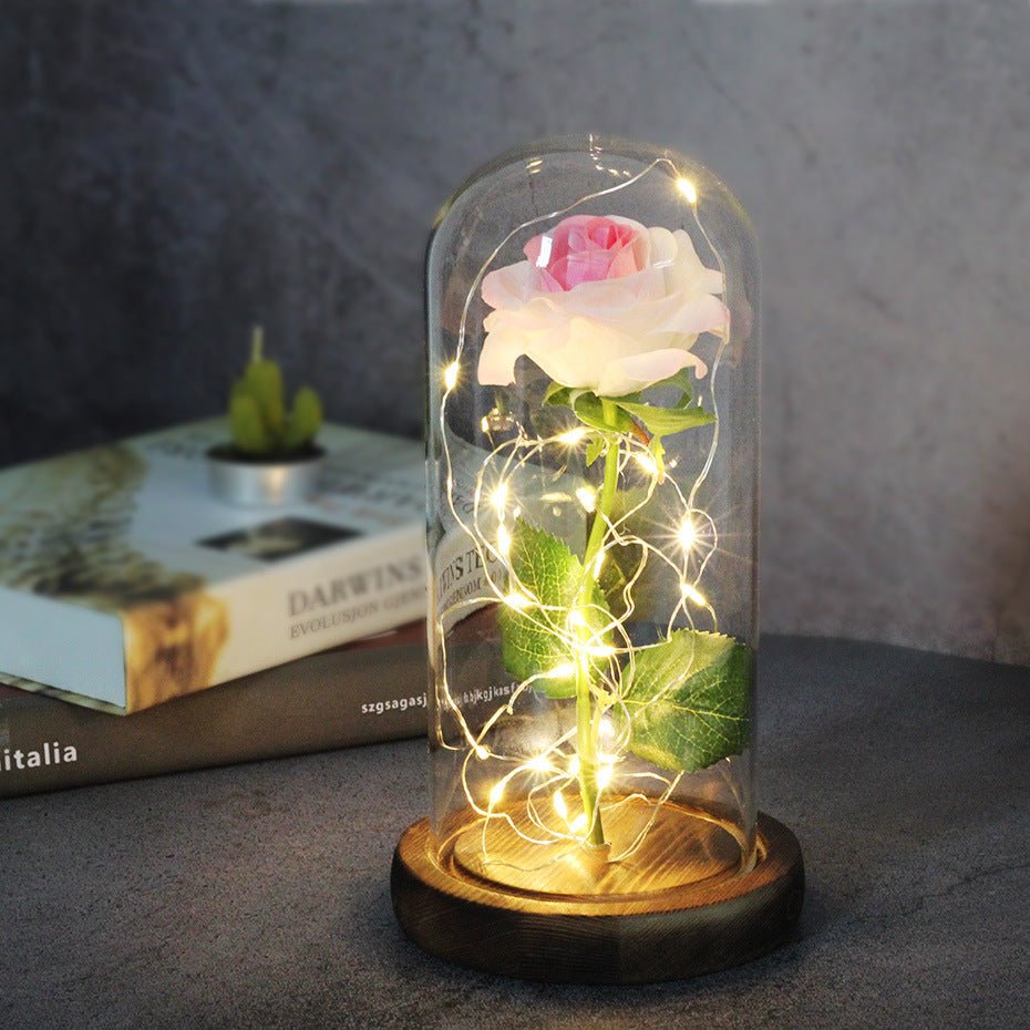 Rose Glass Cover Luminous Led Ornament - Infinite CelebrationsRose lightInfinite CelebrationsInfinite Celebrations