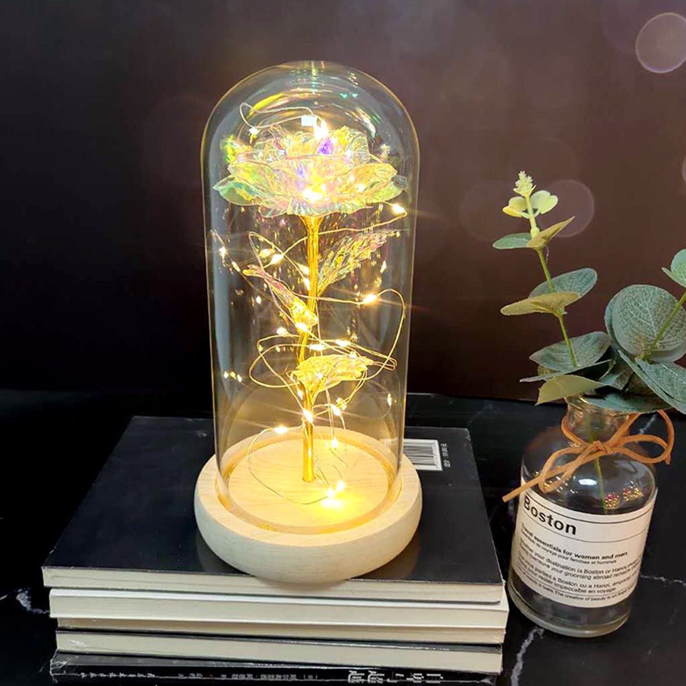 Rose Glass Cover Luminous Led Ornament - Infinite CelebrationsRose lightInfinite CelebrationsInfinite Celebrations