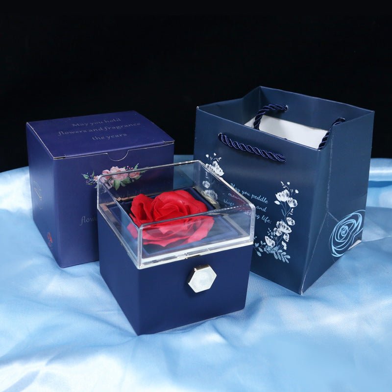 Rotating Flower Rose Gift Jewelry Packaging for Valentine's Day - Infinite CelebrationsRose giftInfinite CelebrationsInfinite Celebrations