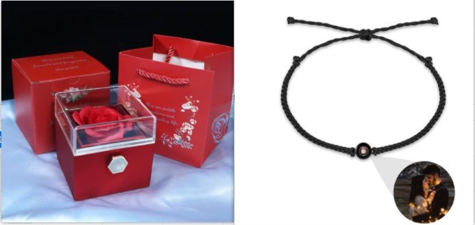 Rotating Flower Rose Gift Jewelry Packaging for Valentine's Day - Infinite CelebrationsRose giftInfinite CelebrationsInfinite Celebrations