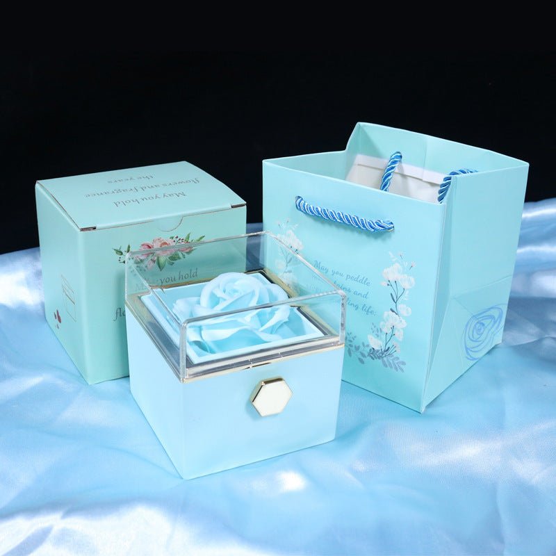 Rotating Flower Rose Gift Jewelry Packaging for Valentine's Day - Infinite CelebrationsRose giftInfinite CelebrationsInfinite Celebrations