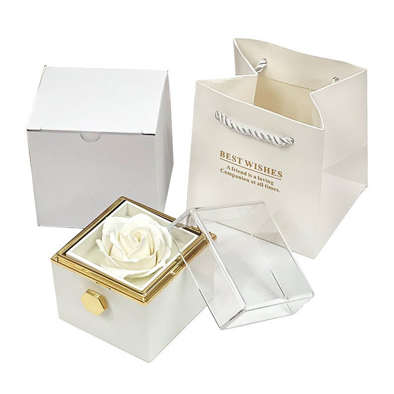 Rotating Flower Rose Gift Jewelry Packaging for Valentine's Day - Infinite CelebrationsRose giftInfinite CelebrationsInfinite Celebrations