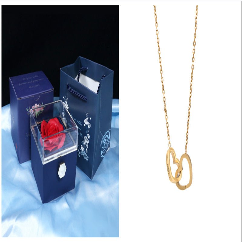 Rotating Flower Rose Gift Jewelry Packaging for Valentine's Day - Infinite CelebrationsRose giftInfinite CelebrationsInfinite Celebrations