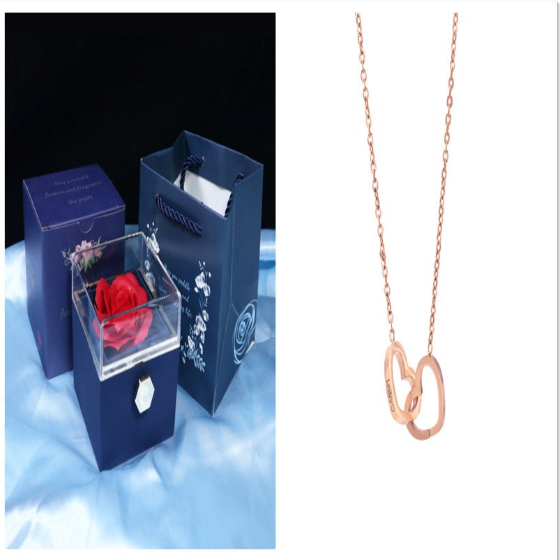 Rotating Flower Rose Gift Jewelry Packaging for Valentine's Day - Infinite CelebrationsRose giftInfinite CelebrationsInfinite Celebrations