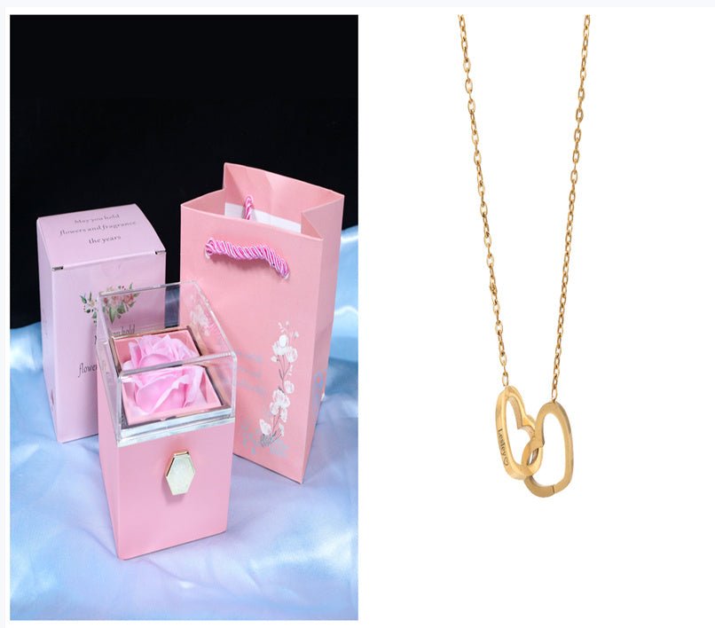 Rotating Flower Rose Gift Jewelry Packaging for Valentine's Day - Infinite CelebrationsRose giftInfinite CelebrationsInfinite Celebrations