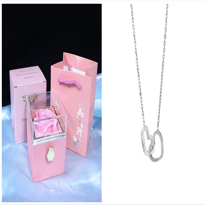 Rotating Flower Rose Gift Jewelry Packaging for Valentine's Day - Infinite CelebrationsRose giftInfinite CelebrationsInfinite Celebrations