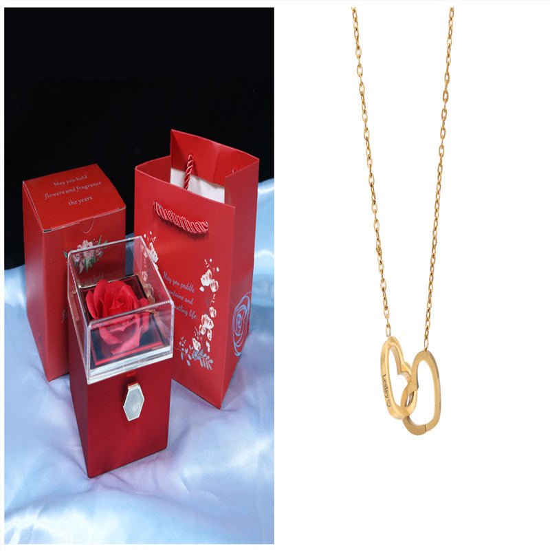 Rotating Flower Rose Gift Jewelry Packaging for Valentine's Day - Infinite CelebrationsRose giftInfinite CelebrationsInfinite Celebrations