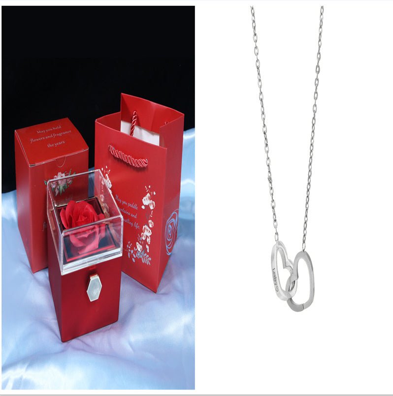 Rotating Flower Rose Gift Jewelry Packaging for Valentine's Day - Infinite CelebrationsRose giftInfinite CelebrationsInfinite Celebrations
