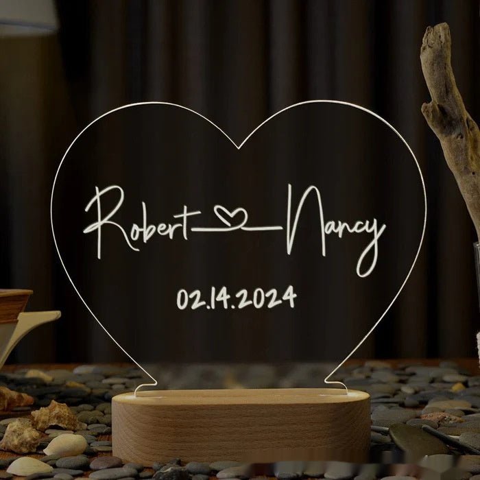 Valentines Day Romantic Night lamp Gift - Infinite CelebrationsCustom gift lightInfinite CelebrationsInfinite Celebrations
