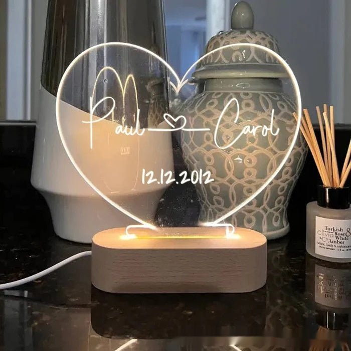 Valentines Day Romantic Night lamp Gift - Infinite CelebrationsCustom gift lightInfinite CelebrationsInfinite Celebrations