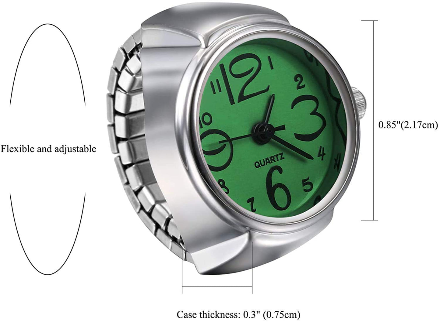 YouBella Valentine Gifts Jewellery Stylish Unisex Finger Ring Watch for Girls/Women/Men/Boys