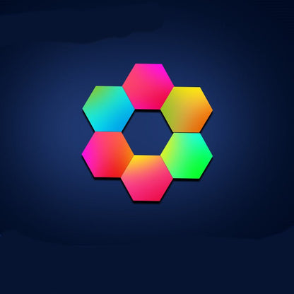 Color - changing Gaming Atmosphere Honeycomb Bedroom Wall Lamp - Infinite Celebrationsled lightInfinite CelebrationsInfinite Celebrations