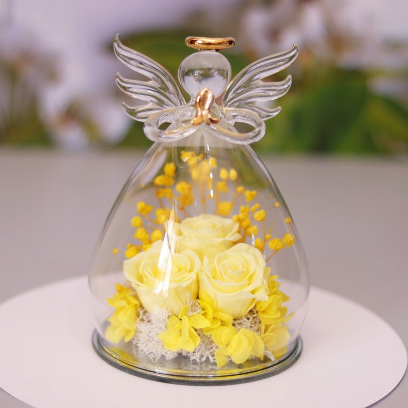 Eternal Flower Angel Glass Rose Gift Box - Infinite CelebrationsRose giftInfinite CelebrationsInfinite Celebrations