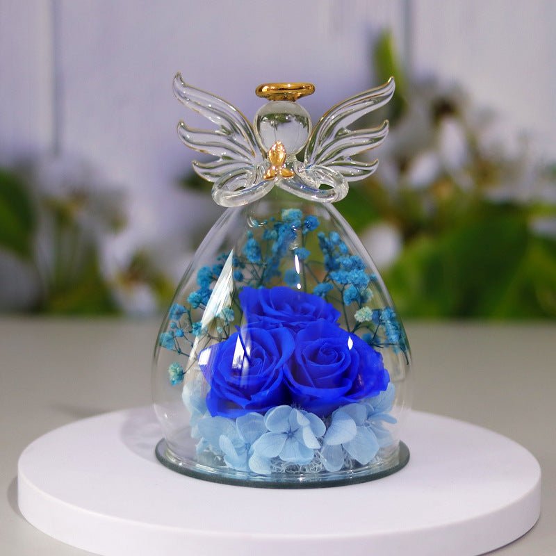 Eternal Flower Angel Glass Rose Gift Box - Infinite CelebrationsRose giftInfinite CelebrationsInfinite Celebrations