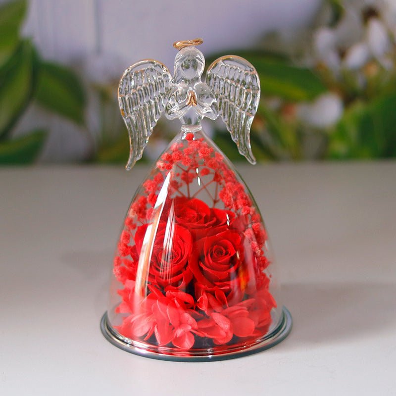 Eternal Flower Angel Glass Rose Gift Box - Infinite CelebrationsRose giftInfinite CelebrationsInfinite Celebrations