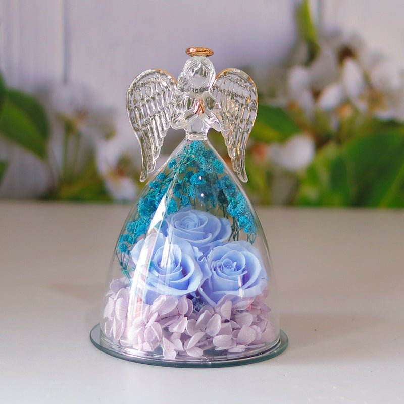 Eternal Flower Angel Glass Rose Gift Box - Infinite CelebrationsRose giftInfinite CelebrationsInfinite Celebrations