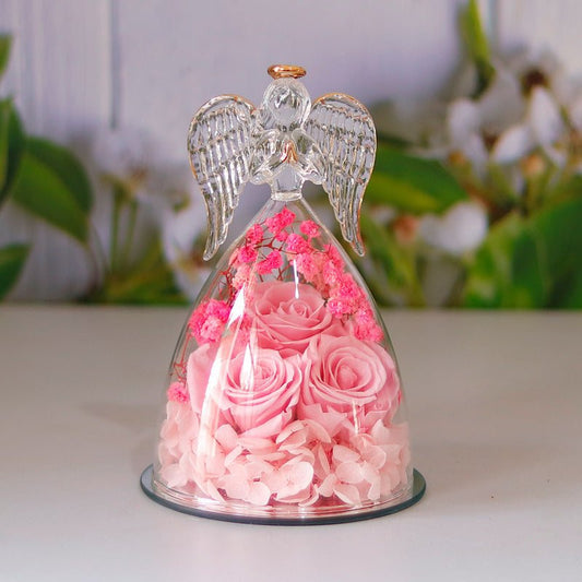 Eternal Flower Angel Glass Rose Gift Box - Infinite CelebrationsRose giftInfinite CelebrationsInfinite Celebrations
