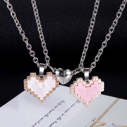 Heart - shaped Mosaic Necklace For Valentine's Day - Infinite CelebrationsjewelryInfinite CelebrationsInfinite Celebrations