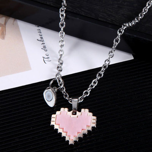 Heart - shaped Mosaic Necklace For Valentine's Day - Infinite CelebrationsjewelryInfinite CelebrationsInfinite Celebrations