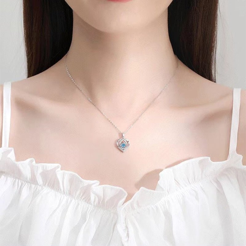 Heart - shaped Necklace Women Luxury Love Jewelry Gift For Valentine's Day - Infinite CelebrationsjewelryInfinite CelebrationsInfinite Celebrations