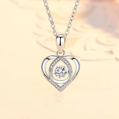 Heart - shaped Necklace Women Luxury Love Jewelry Gift For Valentine's Day - Infinite CelebrationsjewelryInfinite CelebrationsInfinite Celebrations
