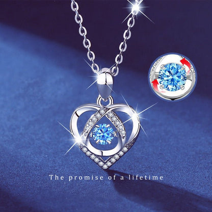 Heart - shaped Necklace Women Luxury Love Jewelry Gift For Valentine's Day - Infinite CelebrationsjewelryInfinite CelebrationsInfinite Celebrations