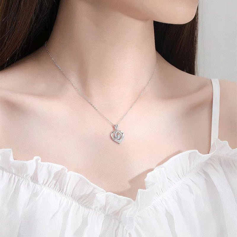 Heart - shaped Necklace Women Luxury Love Jewelry Gift For Valentine's Day - Infinite CelebrationsjewelryInfinite CelebrationsInfinite Celebrations