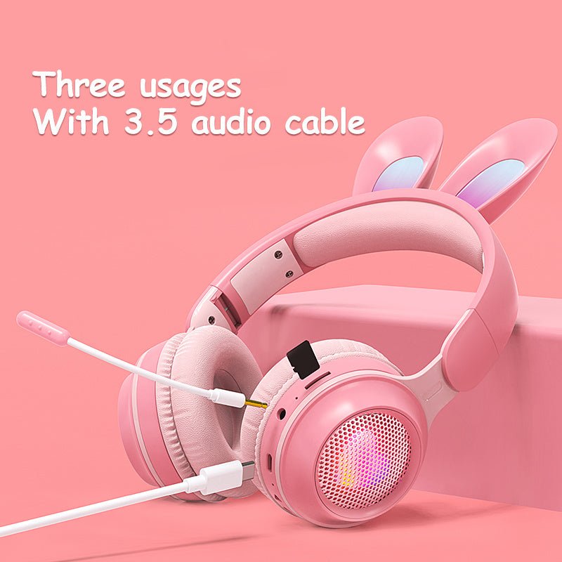 Rabbit Ear Headphones Wireless Luminous Extendable Headphones - Infinite CelebrationsEarphonesInfinite CelebrationsInfinite Celebrations