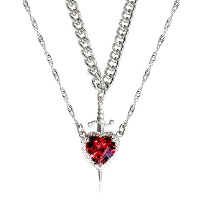 Red Crystal Love Dagger Pendant - Infinite CelebrationsjewelryInfinite CelebrationsInfinite Celebrations