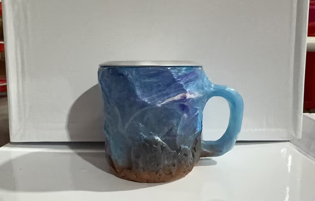 Resin Mineral Crystal Coffee Mug - Infinite CelebrationsAir brushInfinite CelebrationsInfinite Celebrations
