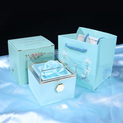 Rotating Flower Rose Gift Jewelry Packaging for Valentine's Day - Infinite CelebrationsRose giftInfinite CelebrationsInfinite Celebrations